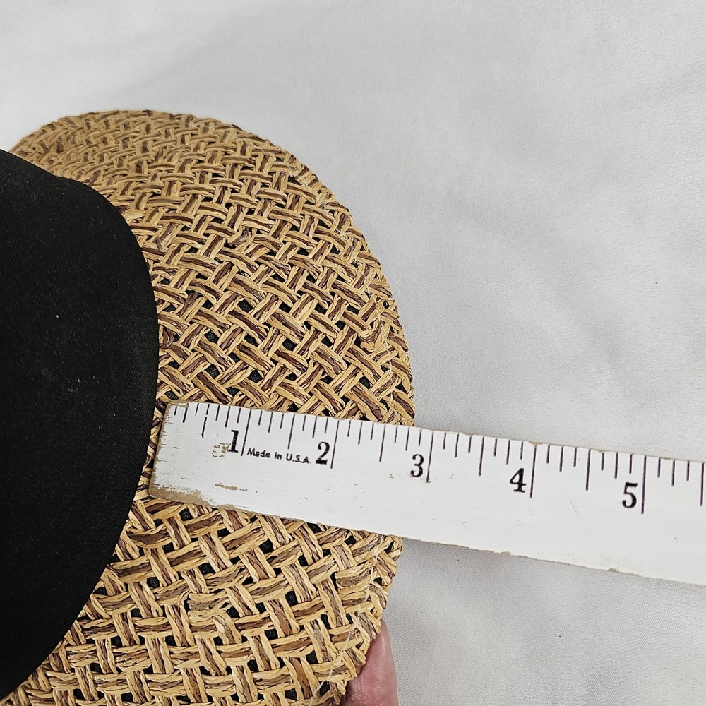 Head Threads St Louis Sun Bonnet Style Straw Hat With Bow Women's One Size - Picture 8 of 8